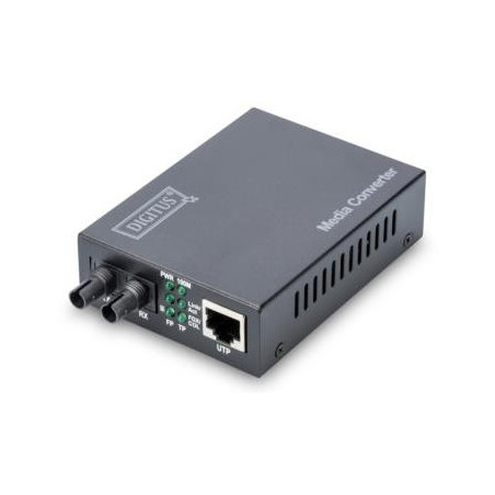 DIGITUS Professional Conversor de medios Gigabit Media RJ45 / SC 1000Base-TX 1000Base-SX SC-PC