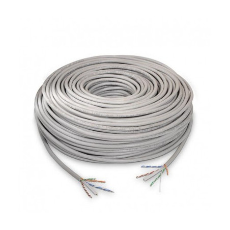 BOBINA DE CABLE UTP CAT 6, LONGITUD 305M COLOR GRIS