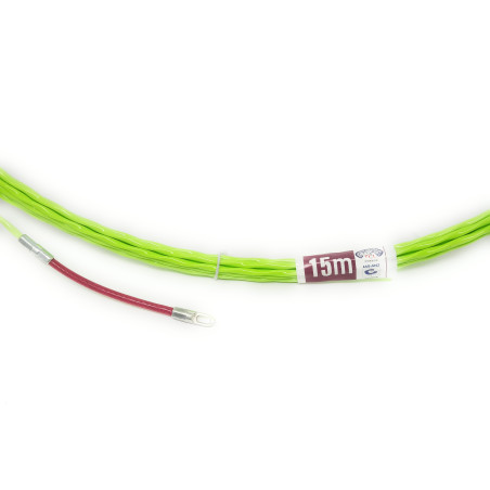 GUIA PASACABLES TRENZADA DE POLIESTER KYO 15m 3.5mm CABEZAL FIJO