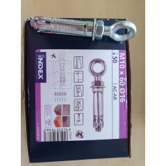 Taco expansión argolla M 10*60 Taladro 16