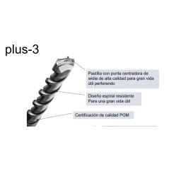 BROCA BOSCH PLUS-3 DRILL BIT 10x50x110