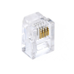 CONECTOR RJ11, 6P4C BOLSA 100UDS