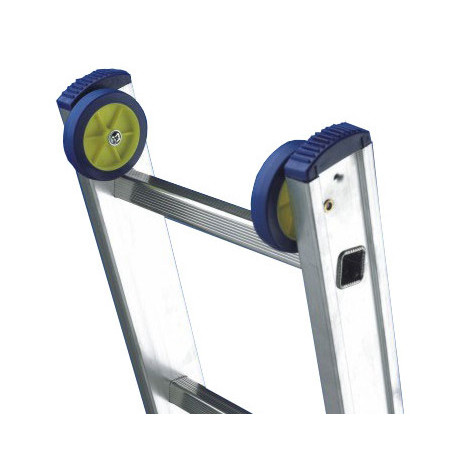 ESCALERA TRANSFORMABLE 2 TRAMOS  ALUMINIO MODELO LUXE 2 ALTURA MAXIMA 5.85 METROS