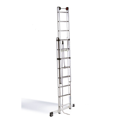 ESCALERA MECÁNICA (CON CUERDA) 2 TRAMOS ALUMINIO MODELO E2F ALTURA MAXIMA 6.02 METROS