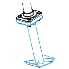 WEBER MT EXTENSIÓN DE ZAPATA PARA ZANJAS ESTRECHAS (44CM LARGO ADAPTABLE, ANCHO DEL PIE 15CM)