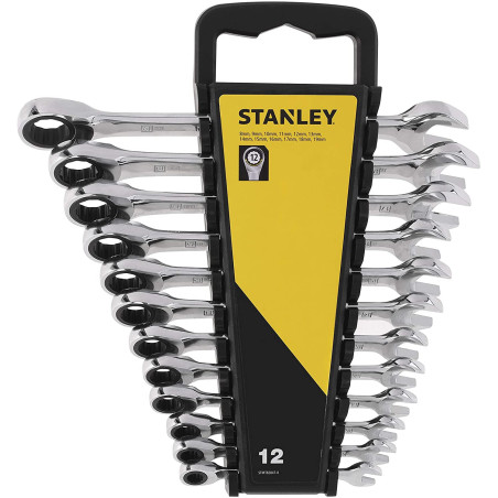 JUEGO DE 12 LLAVES COMBINADAS STANLEY