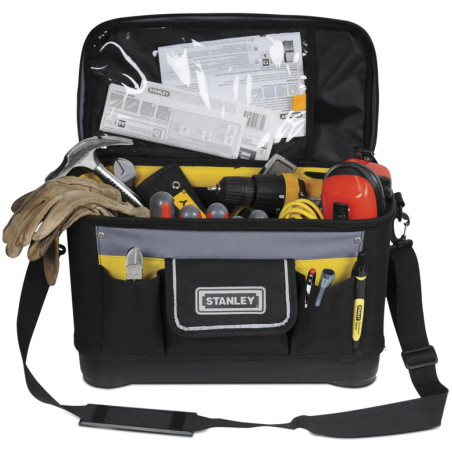 BOLSA PORTAHERRAMIENTAS ABIERTA TAPA PLANA STANLEY