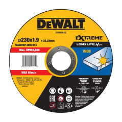 DISCO DE CORTE DEWALT DT43909-QZ PLANO INOX 230mm
