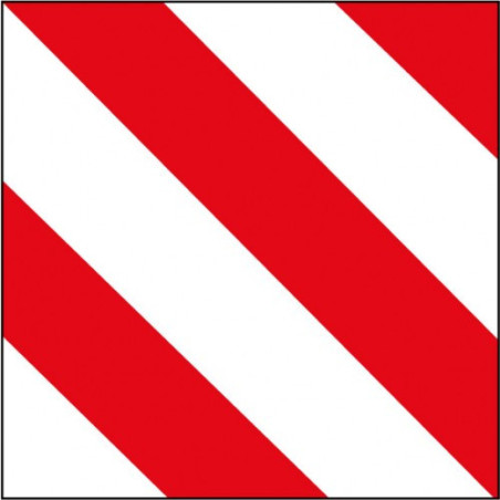 V20 PLACA DE SEÑALIZACION PARA VEHICULO CON CARGA SOBRESALIENTE