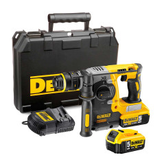 MARTILLO ELECTRONEUMÁTICO DEWALT DCH273P2-QW XR 18V SDS-PLUS 2,1J CON 2 BATERÍAS LI-ION 5,0AH CON MALETÍN