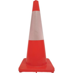 CONO NARANJA PVC FLEXIBLE 70CM