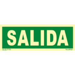 SEÑAL PVC FOTOLUM. SALIDA