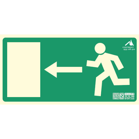 SEÑAL PVC FOTOLUM. SALIDA