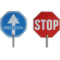 PALETA SEÑALIZACION SANO pvc pase-stop (tm-3)