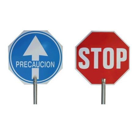 PALETA SEÑALIZACION SANO pvc pase-stop (tm-3)