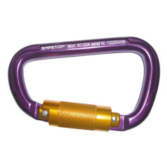 MOSQUETÓN DE ROSCA 80120A, de aluminio extra ligero apertura 22 mm