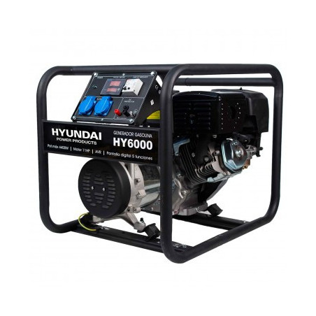 GENERADOR GASOLINA MONOFÁSICO HYUNDAI HY6000L