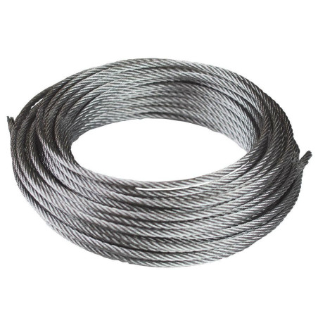 CABLE DE ACERO GALVANIZADO 6X7 +1 diámetro 3mm(DIN 3055) 100 metros