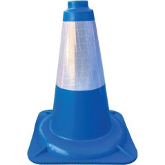 CONO AZUL PVC FLEXIBLE 45CM