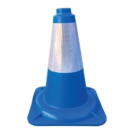 CONO AZUL PVC FLEXIBLE 45CM