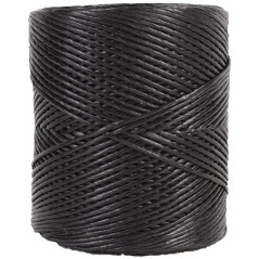 CUERDA DE RAFIA NEGRA DE 5MM DE GROSOR A 3 CABOS LONGITUD 500M