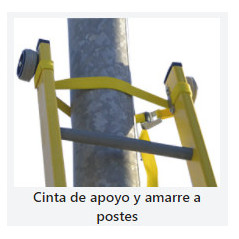 CINTA DE APOYO Y AMARRE A POSTES NAVARRA