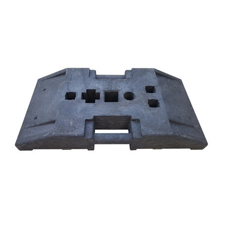 Base de caucho 25Kg para fijar poste provisional