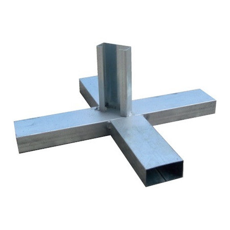 BASE CRUZ SOPORTE PARA POSTES 495