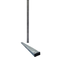 POSTE DE SUJECCIÓN 80X40X1.5MM GALVANIZADO EN FRÍO 2000MM PERFORACIÓN MOPU