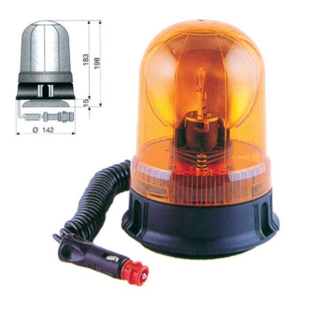 ROTATIVO HALÓGENO AMBAR A171 24V - 55W