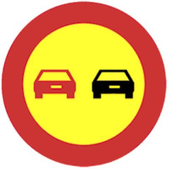 SEÑAL DE PROHIBIDO ADELANTAR CIRCULO TR-305 MOPU REFLEX I