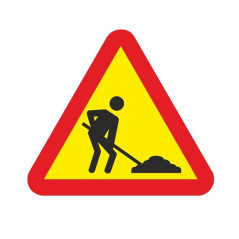 SEÑAL ECONOMICA DE PELIGRO POR OBRAS TP-18