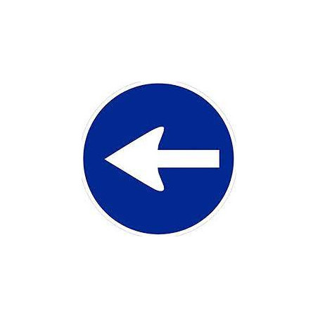 SEÑAL ECONOMICA DE OBLIGACIÓN SENTIDO OBLIGATORIO A LA IZQUIERDA