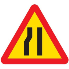 SEÑAL ECONOMICA DE PELIGRO POR ESTRECHAMIENTO DE CALZADA POR LA IZQUIERDA TP-17B