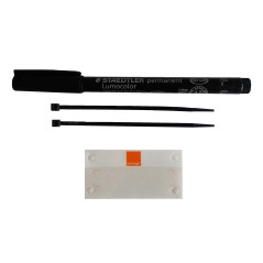 KIT ETIQUETAS IDENTIFICADORAS DE ACOMETIDAS ORANGE 100 UNIDADES