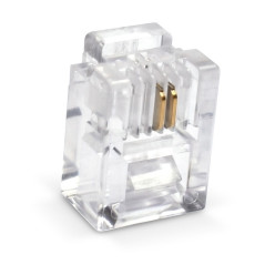 CONECTOR RJ11, 6P2C BOLSA 100UDS