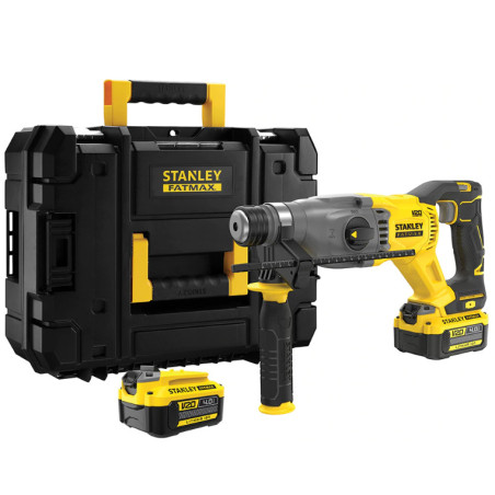 STANLEY SFMCH900M22-QF MARTILLO SDS-PLUS V20 18V BRUSHLESS CON 2 BATERÍAS 4Ah