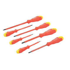 DESTORNILLADORES AISLADOS CON MANGO ENGOMADO, 7 PIEZAS