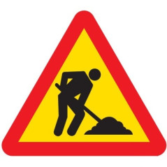 SEÑAL DE PELIGRO OBRAS TRIANGULO MOPU REFLEX I