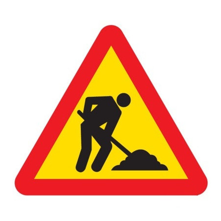 SEÑAL DE PELIGRO OBRAS TRIANGULO MOPU REFLEX I