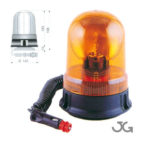 ROTATIVO HALÓGENO AMBAR A161 12V 55W