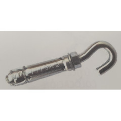 Taco expansión acero con GANCHO M10*70 Ø16