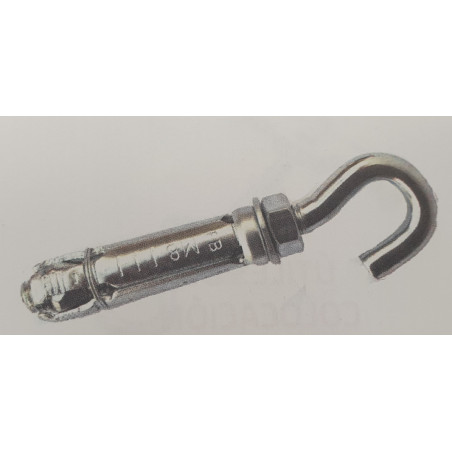 Taco expansión acero con GANCHO M10*70 Ø16