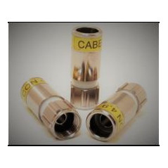 CONECTOR F RG6 CORNING CAJAS 100 UNIDADES