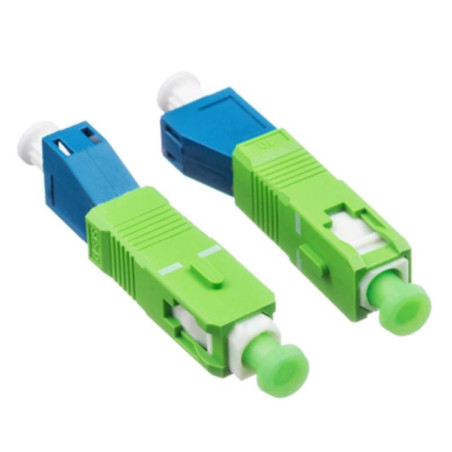 SC/APC LC/UPC Fibra Óptica Monomodo Adaptador Simplex Convertidor Conector