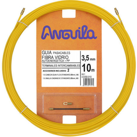 GUIA PASACABLES ANGUILA FIBRA DE VIDRIO AUTOENERGÉTICA Ø3.5 10M