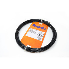 Guia Anguila flexible nylon 4mm 25m. Negro