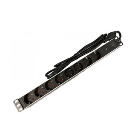 REGLETERO 19" X 1U X 8 ENCHUFES