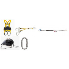 KIT ARNES + GRILLON 2M CON MOSQUETON + DOBLE CUERDA 1,72M + BOLSA SAFETOP
