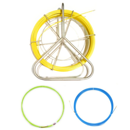 PACK DE GUIA DE 100M 7 MM CON CABEZA DE TIRO, GUIA TRENZADA 15M 3.5MM Y GUIA DE FIBRA 30M 4MM